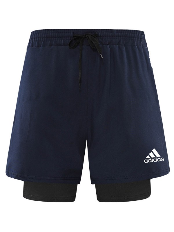 Adas casual jersey navy inner layer shorts men's double layer soccer sportswear uniform football shirt pants 2023